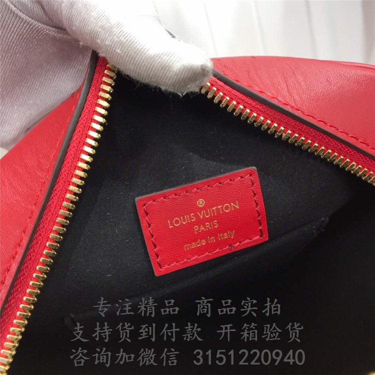 LV圆饼包 M54100 红色漆皮压花BOITE CHAPEAU SOUPLE 手袋