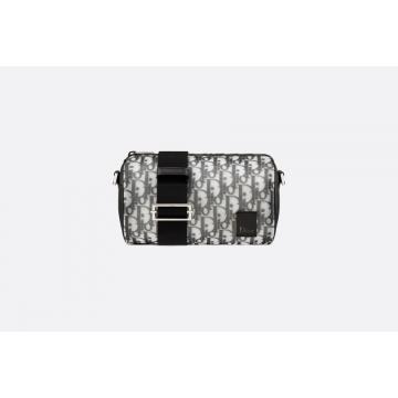 迪奥黑色Roller Dior Oblique科技面料圆筒包 1OBPO061YKT_H03E