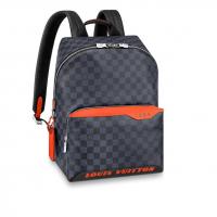 LV双肩背包 N40157 Damier Cobalt Race 涂层帆布DISCOVERY 小号双肩包