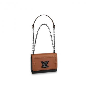 LV链条包 M55160 黑色/棕色 TWIST 中号手袋