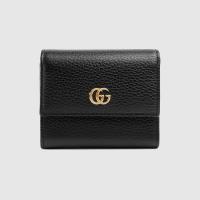 古驰Gucci黑色GG Marmont系列皮革钱包 546584 CAO0G 1000