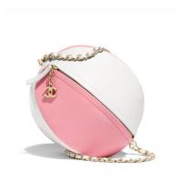 香奈儿粉红色/白色牛皮沙滩球形手袋 AS0512 B00311 N4395