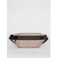 Burberry腰包 80116161米色 中号专属标识印花腰包