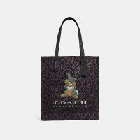 Coach手提袋 69251 铁灰色Disney X Coach合作款桑普兔托特包