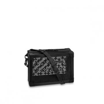 LV盒子包 M53964 黑色透视网格SOFT TRUNK 手袋