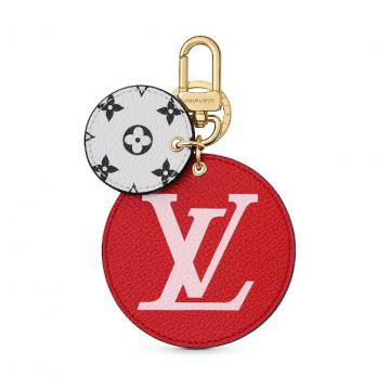 LV钥匙扣 M67847 大红色MONOGRAM GIANT 包饰与钥匙扣