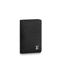 LV零钱包 M30283 黑色十字纹口袋钱夹