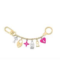 LV钥匙扣 M67437 LOVE LOCK HEART AND KEYS 链条包饰与钥匙扣