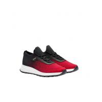 普拉达Prada红色点缀黑色织物PRAX 01 运动鞋 4E3393_3KLC_F0N98