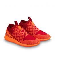 路易威登LV橙色针织格纹FASTLANE 运动鞋 1A5AQX