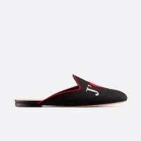 迪奥Dior黑色J'AIME图案包头平底托鞋  KCB537ERC_S900