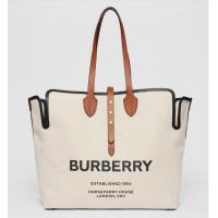 Burberry购物袋 80105881 博柏利麦芽棕 The Belt - 大号柔软棉质帆布贝尔特包