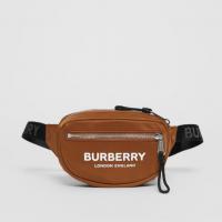 Burberry腰包 80145201 博柏利深驼色小号徽标印花腰包