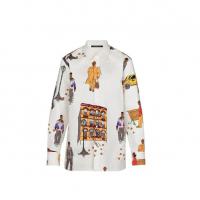 LV休闲衬衫 1A5PIH “大苹果”纽约市风貌印花NEW WALKERS DNA 衬衫