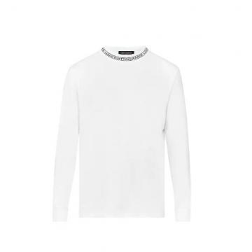 Lv卫衣 1A4PSN 白色 PRINTED LOGO COLLAR 长袖T恤