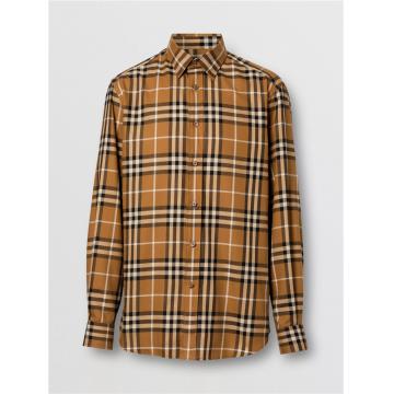 Burberry 80208841 男士 Vintage 格纹棉质法兰绒衬衫