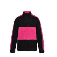 LV休闲卫衣 1A5CEK 黑色/粉红色刺绣宽松长袖套头衫