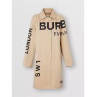 Burberry 80162221 女士 Horseferry 印花棉质嘎巴甸轻便大衣