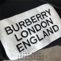 Burberry 80214371 徽标嵌花棉质连帽衫