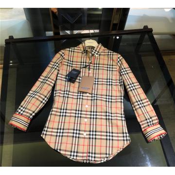 Burberry 80090331 女士 格纹棉质衬衫