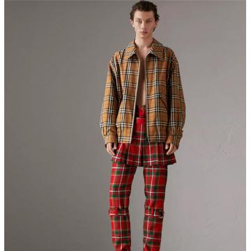 Burberry 45478531 男士 霓彩 Vingate 格纹哈林顿外套