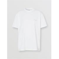 Burberry 80246461 女士人造水晶专属标识图案棉质宽松 T 恤衫