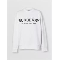 Burberry 80114431 女士徽标印花棉质运动衫 