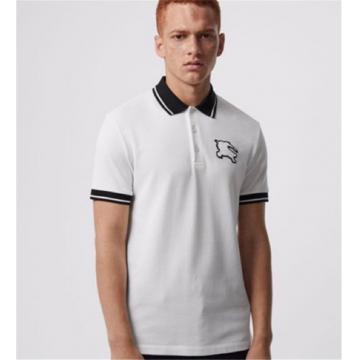 Burberry 男士镶边珠地网眼布棉质 Polo 衫