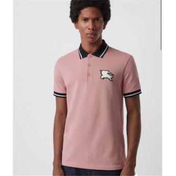 Burberry 男士镶边珠地网眼布棉质 Polo 衫