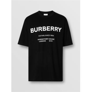 Burberry 80172241 男士 Horseferry 印花棉质 T 恤衫