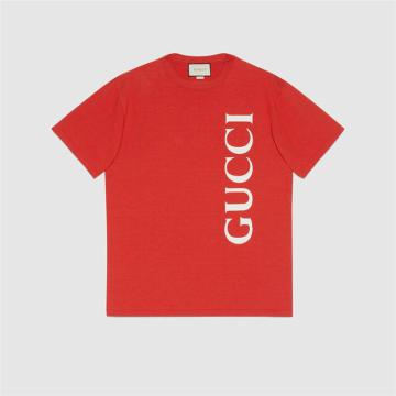 Gucci 565806 男士 Gucci 印花超大造型T恤