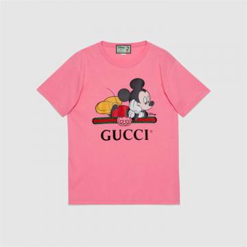 Gucci 492347 女士 Disney x Gucci超大造型T恤