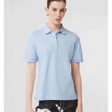 Burberry 80152091 女士属标识图案珠地网眼布棉质 Polo 衫