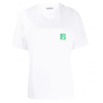 Balenciaga 594599THV63 女士 logo 印花T恤