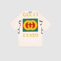Gucci 539080 女士 Gucci 标识廓形 T 恤