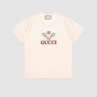 Gucci 548334 男士 Gucci 网球印花超大造型 T 恤