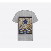 DIOR 013T03WJ437_X9663 女士 FANTAISIE TAROT L’ETOILE 蓝色和白色 T 恤