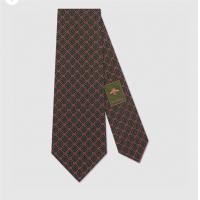 Gucci 571800 男士 GG 和菱形图案真丝领带