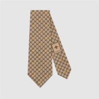 Gucci 545078 男士 GG 蜜蜂图案真丝领带
