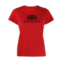 Balenciaga 578133TEV48 女士 BB logo 印花 T恤