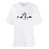 Balenciaga 594599TGV60 女士 logo 刺绣 T恤