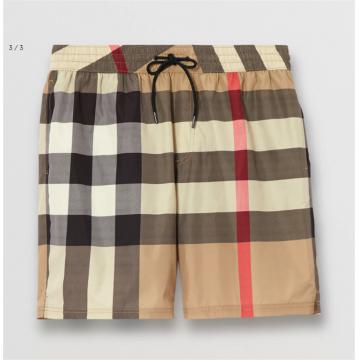 Burberry 80172941 男士格纹抽绳式游泳裤