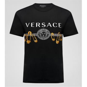 Versace A85159-A228806_A2003 男士 SAFETY PIN 印花 T恤