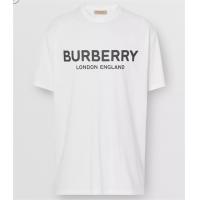 Burberry 80094951 男士徽标印花棉质 T 恤衫