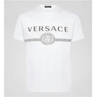 Versace A83159 男士修身版 LOGO 装饰可持续面料 T恤