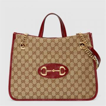 GUCCI 621144 女士 Gucci 1955马衔扣中号托特包