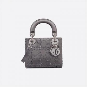 DIOR M0500PRTC 女士迷你缎面 LADY DIOR 手袋