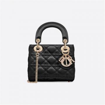 DIOR M505SOSMJ 女士迷你缎面 LADY DIOR 手袋