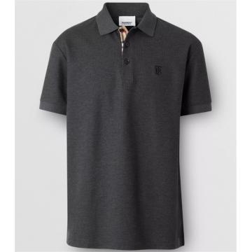 BURBERRY 80295181 男士专属标识图案珠地网眼布棉质 Polo 衫