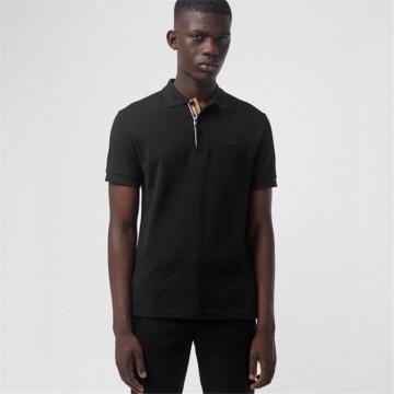 BURBERRY 男士珠地网眼布棉质 Polo 衫